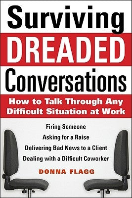 Paperback book titled "Surviving Dreaded Conversations" by McGraw-Hill Companies, featuring a cover with text and a professional design.