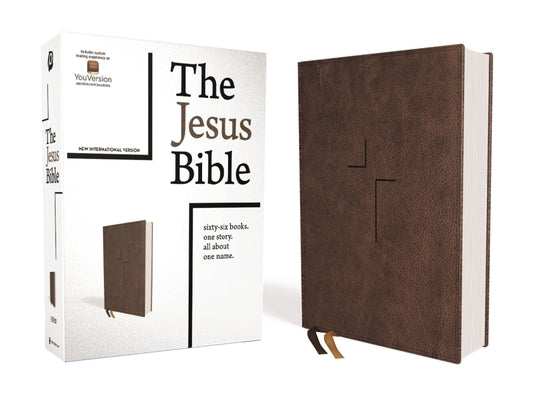 The Jesus Bible, NIV Edition, Leathersoft, Brown, Indexed, Comfort Print by Passion