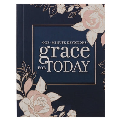 Paperback "One-Minute Devotions Grace for Today" by Christian Art Gifts, showing the book cover with soft pastel design.