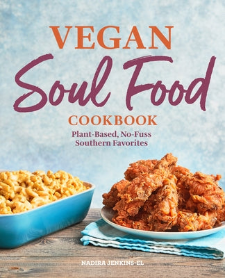 Paperback Vegan Soul Food Cookbook by Rockridge Press featuring plant-based Southern favorites and no-fuss vegan recipes.