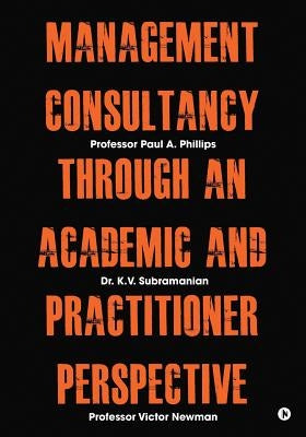 Paperback book titled "Management Consultancy Through an Academic and Practitioner Perspective" by Notion Press Media Pvt Ltd, with cover design.