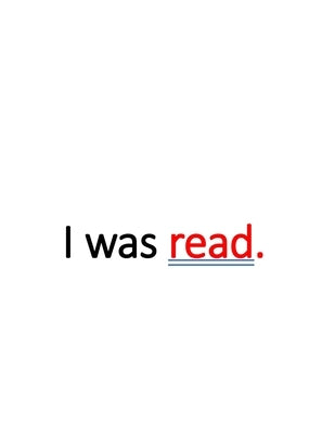 I was read.: Book Number One of the 'I am read.' Trilogy by Inred, I. W.