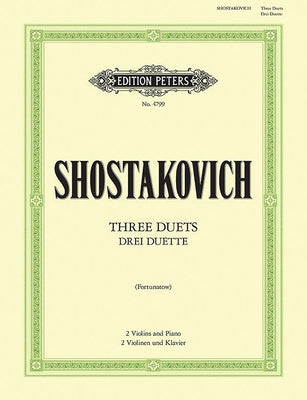 3 Duets Op. 97d for 2 Violins and Piano by Shostakovich, Dmitri