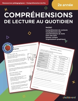 Canadian French Daily Reading Comprehension Grade 2 Paperback Chalkboard Publishing