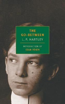 Paperback of The Go-Between by New York Review of Books, showing the book cover with title and author details.