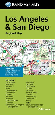 Rand McNally Folded Map: Los Angeles & San Diego Regional Map by Rand McNally
