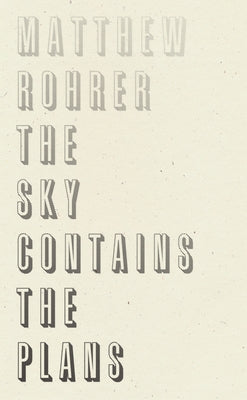 The Sky Contains the Plans Paperback Wave Books
