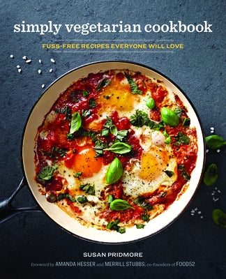 Paperback of The Simply Vegetarian Cookbook by Rockridge Press showing colorful vegetable recipes on the cover.