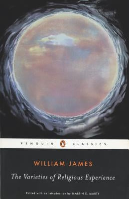 Paperback edition of "The Varieties of Religious Experience" by Penguin Group, showing the book cover with title and author text.