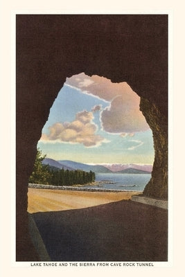 Vintage Journal Lake Tahoe and The Sierra from Cave Rock Tunnel by Found Image Press