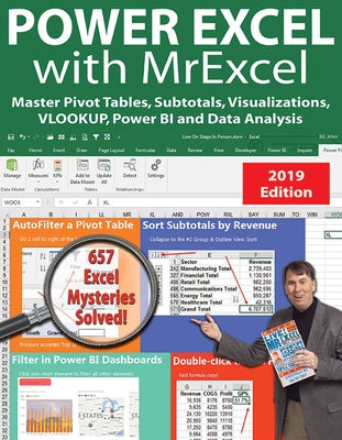 Power Excel 2019 with Mrexcel: Master Pivot Tables, Subtotals, Vlookup, Power Query, Dynamic Arrays & Data Analysis by Jelen, Bill