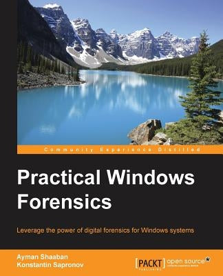 Paperback book titled "Practical Windows Forensics" by Packt Publishing focusing on digital forensics for Windows systems.