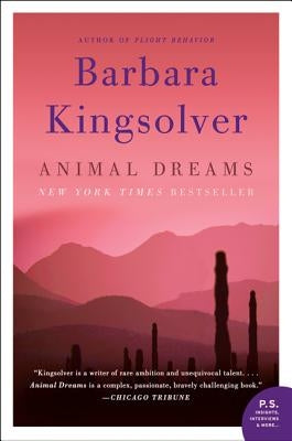 Paperback of Animal Dreams by Harper Perennial featuring a colorful cover design with abstract artwork.