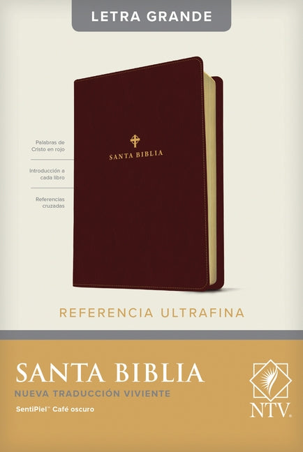 Santa Biblia Ntv, Edición de Referencia Ultrafina, Letra Grande (Sentipiel, Café Oscuro, Índice) by Tyndale