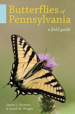 Paperback field guide titled Butterflies of Pennsylvania by University of Pittsburgh Press, featuring colorful butterfly illustrations.