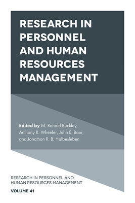 Research in Personnel and Human Resources Management by Buckley, M. Ronald