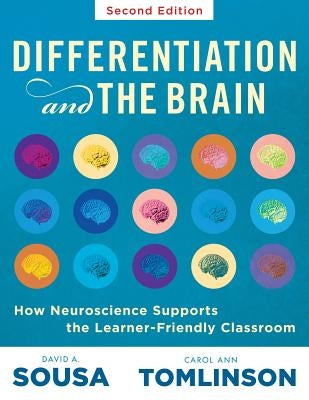 Paperback book titled "Differentiation and the Brain" by Solution Tree, focusing on neuroscience and brain-based learning for classrooms.