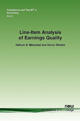 Line-Item Analysis of Earnings Quality Paperback Now Publishers