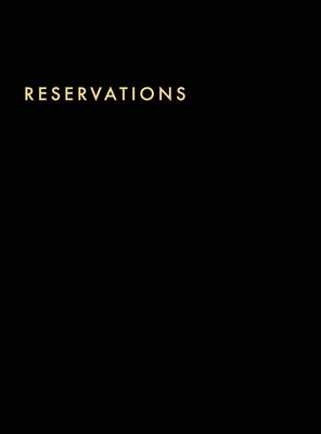 Reservations Book: Hardcover Restaurant Reservations, Double Page per Day for Lunch and Dinner, 8.5x11", Black by Paper, Pilvi