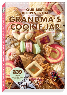 Paperback cookbook titled "Our Best Recipes from Grandma's Cookie Jar" by Gooseberry Patch, featuring vintage-style recipe pages.