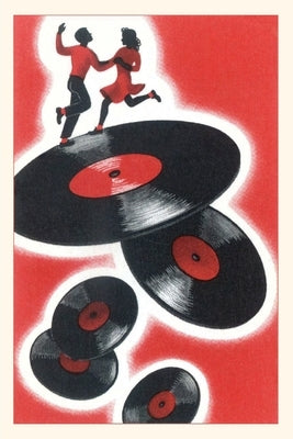 Vintage Journal Couple Dancing on Vinyl Records by Found Image Press