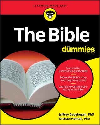 Paperback copy of The Bible for Dummies by For Dummies with the book cover and title visible.