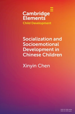 Paperback book titled "Socialization and Socioemotional Development in Chinese Children" by Cambridge University Press, showing the cover.