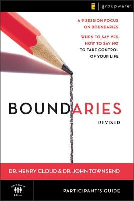 Paperback Boundaries Participant's Guide by HarperChristian Resources, showing the revised edition cover with title and design elements.