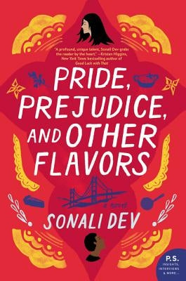 Paperback copy of "Pride, Prejudice, and Other Flavors" by William Morrow & Company, featuring an illustrated book cover.