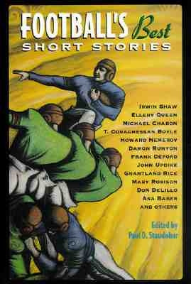 Paperback of Football's Best Short Stories by Chicago Review Press, featuring a cover with football-themed artwork.