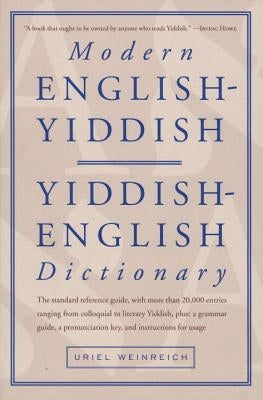 Modern English-Yiddish Dictionary by Weinreich, Uriel