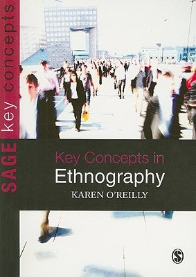 Paperback of Key Concepts in Ethnography by Sage Publications Ltd, showing the book cover with title and author details.