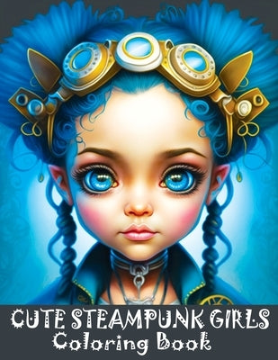 Cute Steampunk Girls: Coloring Book Featuring Adorable Steampunk Girls in Grayscale - Portraits of Beautiful Young Ladies by Temptress, Tone