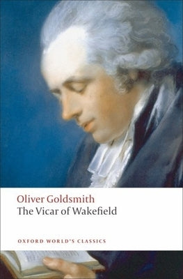 Open book of The Vicar of Wakefield by Oxford University Press, USA, showing a classic literary cover with text and illustrations.