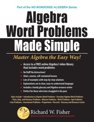 Algebra Word Problems Made Simple Paperback Math Essentials