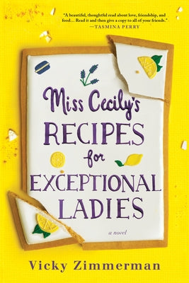 Paperback copy of Miss Cecily's Recipes for Exceptional Ladies by Sourcebooks Landmark, showing the book cover with elegant design.