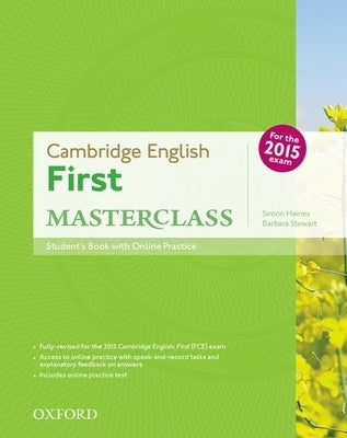 Cambridge English First Masterclass Student Book with Online Practice Test by Haines Stewart