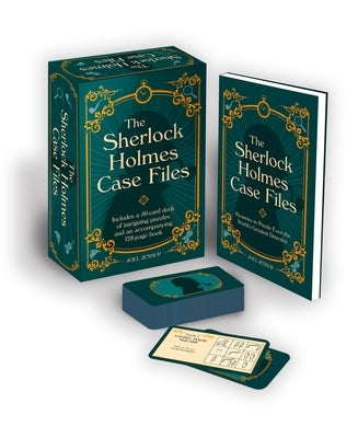 Paperback Sherlock Holmes puzzle book with 50-card deck of absorbing puzzles and a 128-page companion guide by Sirius Entertainment.