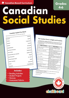 Canadian Social Studies Grades 4-6 Paperback Chalkboard Publishing