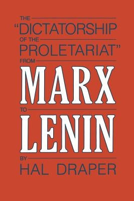 Dictatorship of Proletariat Paperback Monthly Review Press
