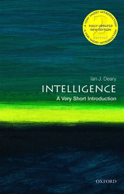 Cover of Oxford University Press's "Intelligence: A Very Short Introduction" book showing the title and author details on the front cover.