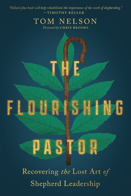 Cover image of "Flourishing Pastor" book by IVP Books, featuring a pastor in a serene outdoor setting with greenery and sunlight.