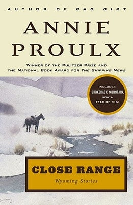 Close Range: Wyoming Stories paperback book by Scribner Book Company with cover image showing Wyoming landscape and author details.