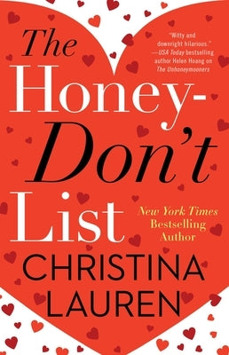 Paperback copy of The Honey-Don't List by Gallery Books, featuring the book cover with colorful illustrations.