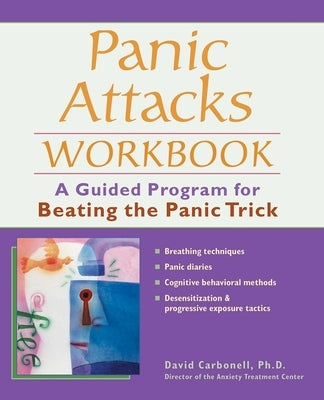 Paperback Panic Attacks Workbook by Ulysses Press featuring guided exercises for overcoming panic attacks.