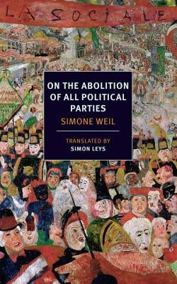 Cover of "On the Abolition of All Political Parties" book by New York Review of Books, featuring text and design elements.