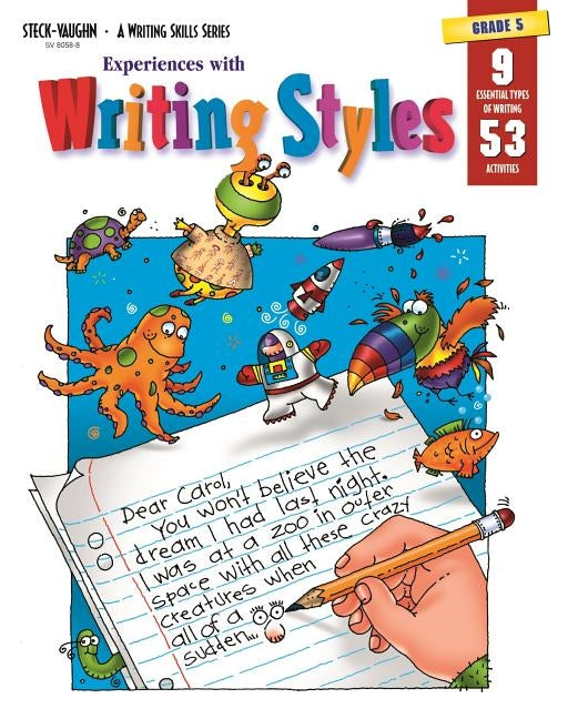 Experiences with Writing Styles Reproducible Grade 5 Paperback Steck Vaughn School Supply