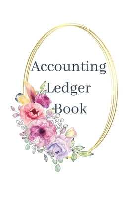 Accounting Ledger: White-Lavender Floral by Freeman, Muriel