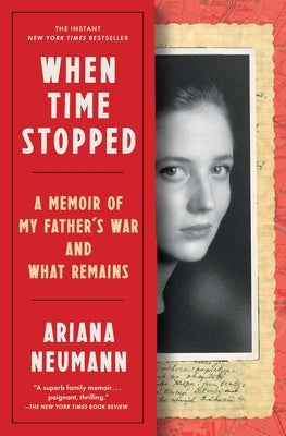 Paperback of "When Time Stopped" memoir by Scribner Book Company, showing the book cover with title and author's name.