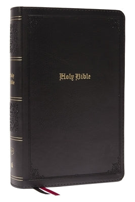 KJV Large Print Single-Column Bible, Personal Size with End-Of-Verse Cross References, Black Leathersoft, Red Letter, Comfort Print: King James Versio by Thomas Nelson